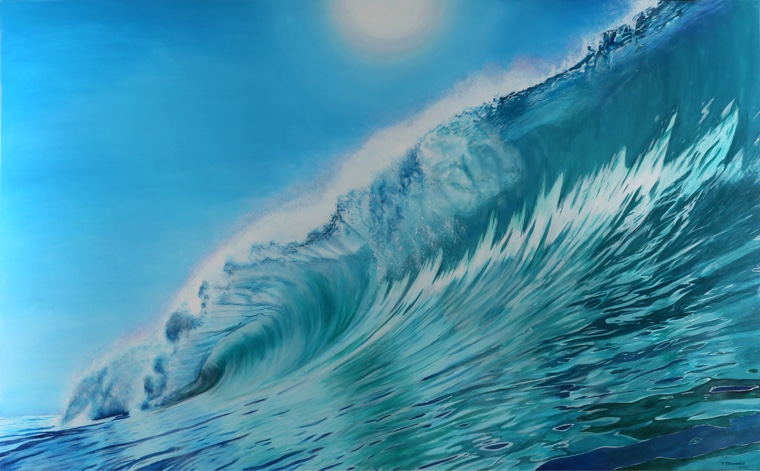 The Wave — acrylic painting by Tony Brooks